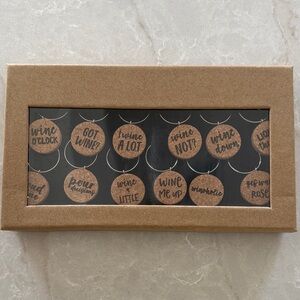 Set of wine glass charms